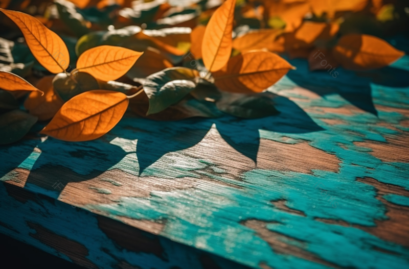 叶子堆积的木板复古风,高清,摄影图,摄影图片,图片大全,摄影图免费下载